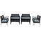 Costway 8 PCS Outdoor Patio Rattan Furniture Set Cushioned Sofa Coffee Table Garden Deck Gray/Black